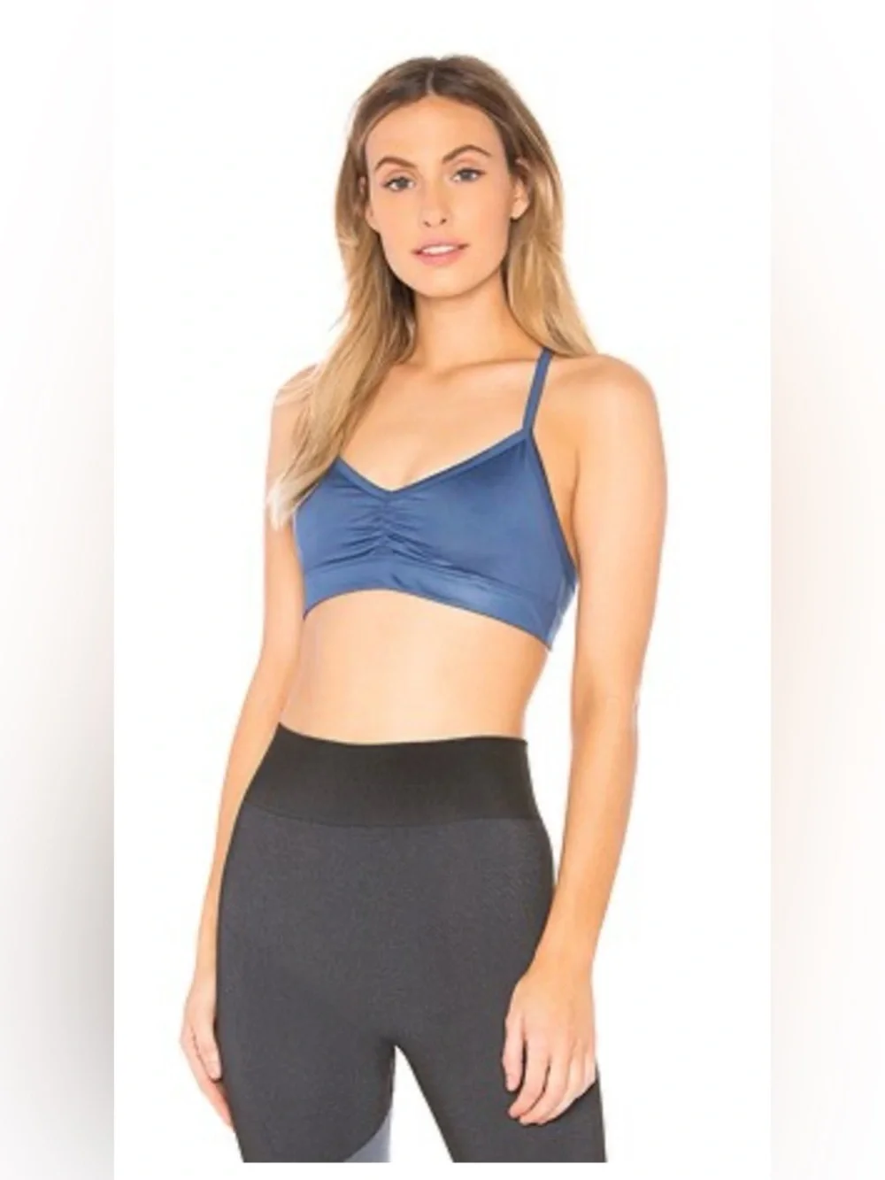 Alo Sunny Strappy bra cobalt best fits small see measurements